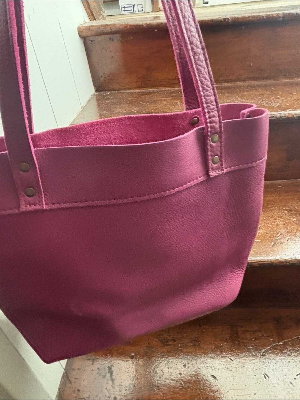 Portland Leather Goods Montana tote in IRIS  Tote Bag